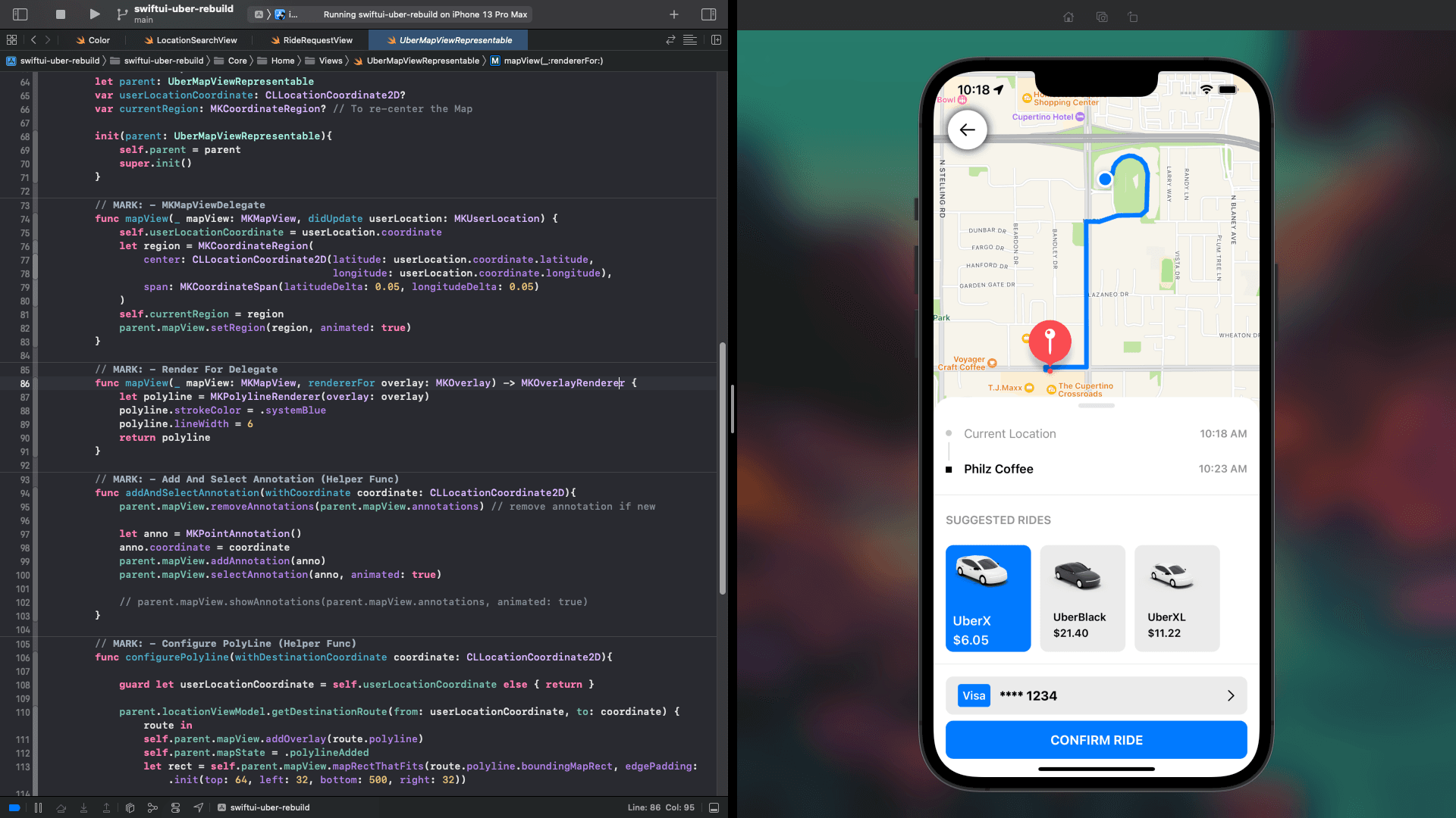 SwiftUI UBER App